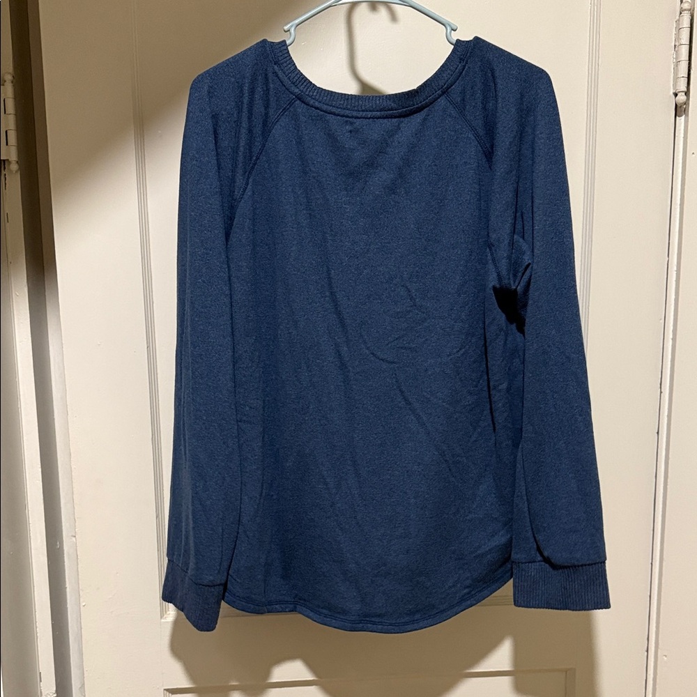 Karen Neuburger Deep Blue Long Sleeve Top - Picture 5 of 5